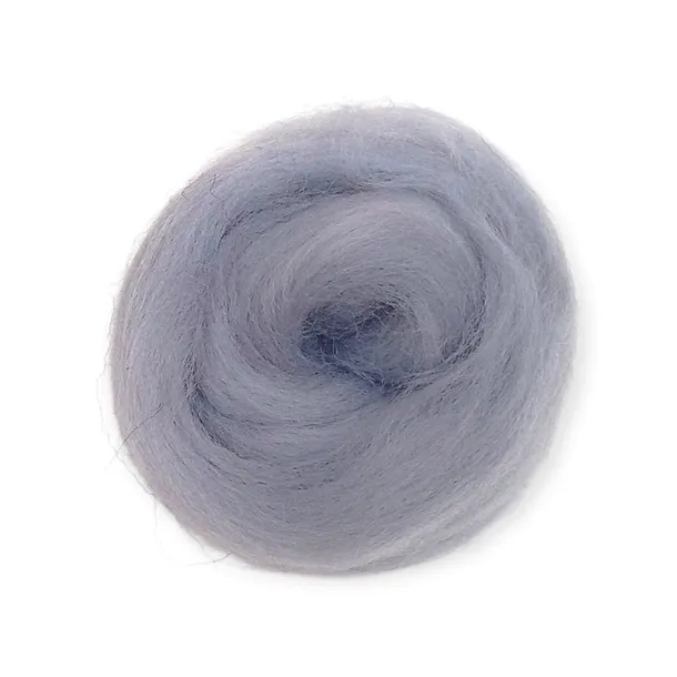 Wełna, czesanka polska, 10g- srebrny