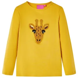 koszulka-dziecieca-z-dlugimi-rekawami-ciemna-ochra-116