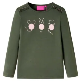 koszulka-dziecieca-z-dlugimi-rekawami-khaki-104