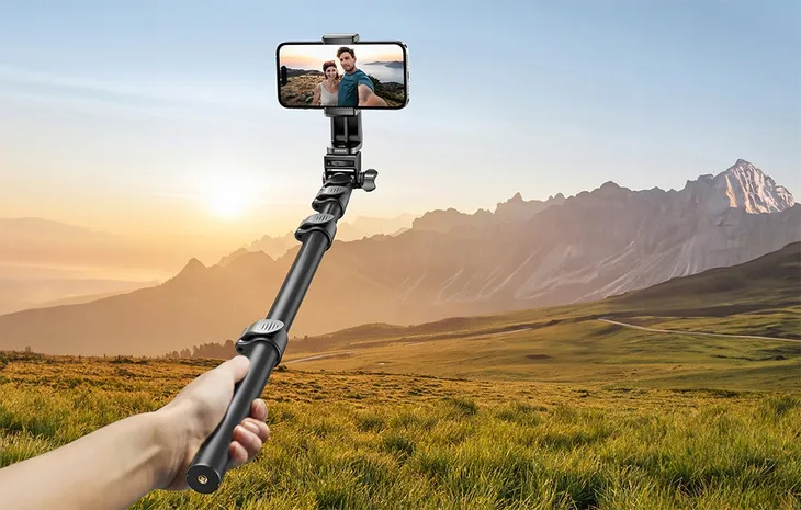 selfie-stick-statyw-z-pilotem-bluetooth-ugreen-lp680-17m-kolor-czarny-stan-nowy