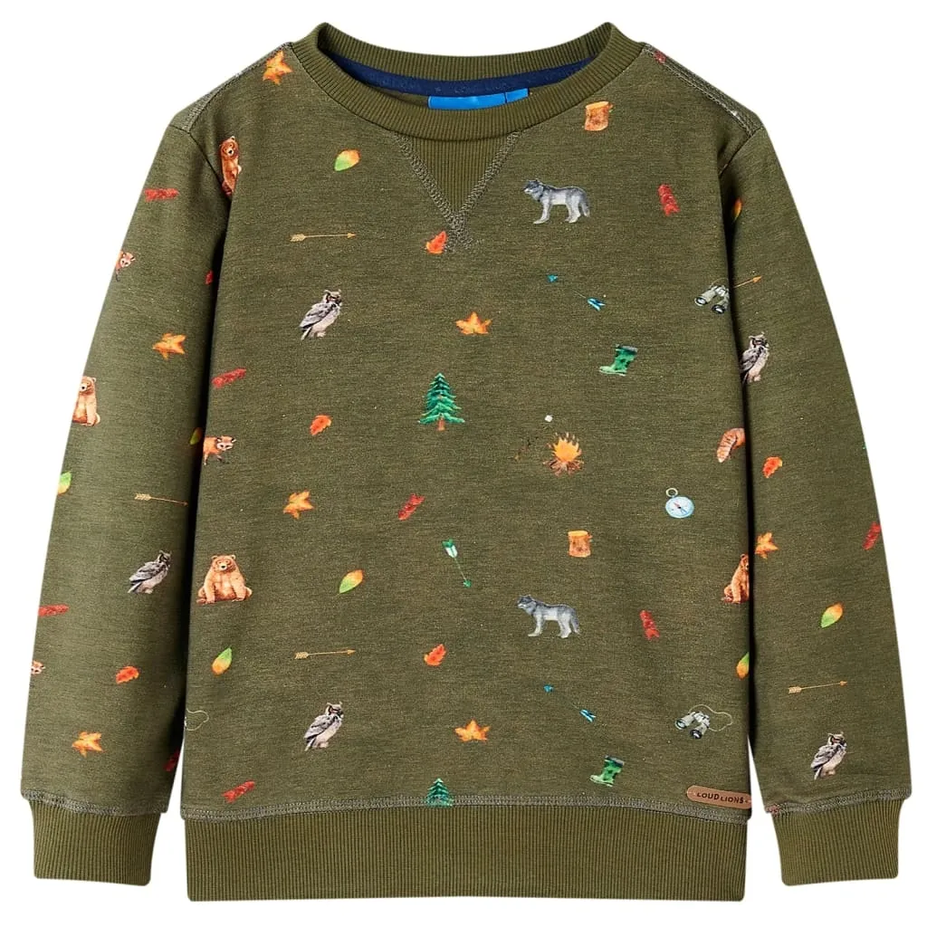 bluza-dziecieca-khaki-140-stan-nowy
