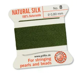 griffin-nic-jedwabna-z-igla-100percent-natural-silk-080mm-2m-olive