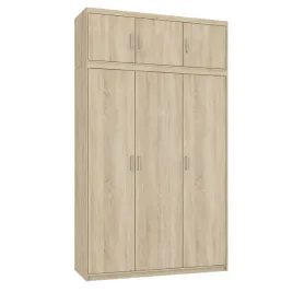 trzydrzwiowa-pojemna-szafa-ubraniowa-kapri-nadstawka-i-drazek-dab-sonoma