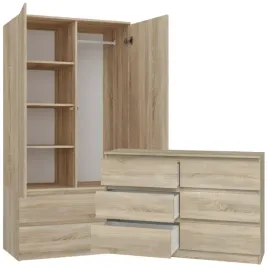 zestaw-szafa-z-drazkiem-90-cm-komoda-z-6-szufladami-120-cm-garderoba-sonoma