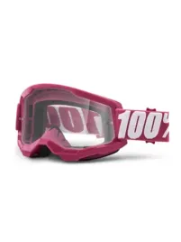 100-procent-gogle-strata-2-youth-junior-fltetcher-rozowy-szybka-przezroczy