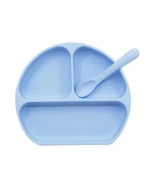 mymini-talerzyk-silikonowy-z-przyssawka-i-lyzeczka-blw-moon-baby-blue