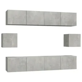 zestaw-szafek-tv-betonowy-6szt-80x30x30-305x30x30-szarosc-drewnopochod