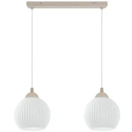 lampa-wiszaca-sufitowa-zyrandol-podwojny-bezowy-biale-szklane-kule-nad-stol