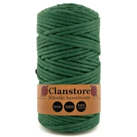 sznurek-bawelniany-do-makramy-5mm-100m-pleciony-z-rdzeniem-butelkowa-zielen