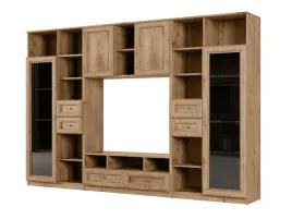 mebloscianka-biblioteczka-agata-200x300cm-or-witryna-rtv-or-szafy-dab-lefkas