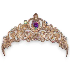 tiara-diadem-slubny-korona-rozowe-zloto-z-opalizujacymi-cyrkoniami