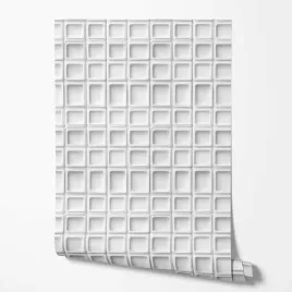 tapeta-na-sciane-efekt-3d-abstrakcja-kwadraty-biale-geometria-do-salonu