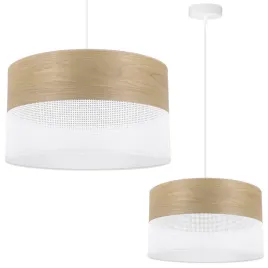 lampa-wiszaca-sufitowa-zyrandol-loft-bialy-abazur-zloty-dab-fornir-drewno