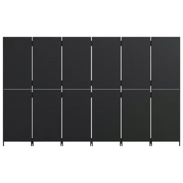 parawan-6-panelowy-czarny-polirattan-stan-nowy