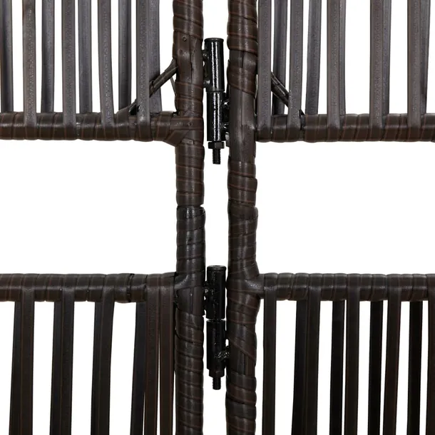 parawan-4-panelowy-brazowy-polirattan-stan-nowy-producent-vidaxl