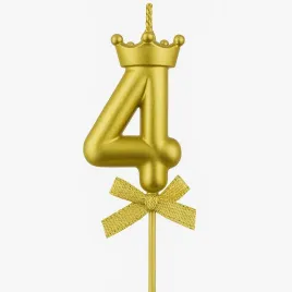 swieczka-z-korona-cyfra-4-zlota-6-cm
