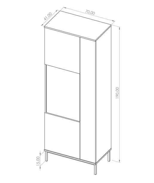 witryna-wysoka-querty-70-hikora-glebokosc-mebla-41-cm
