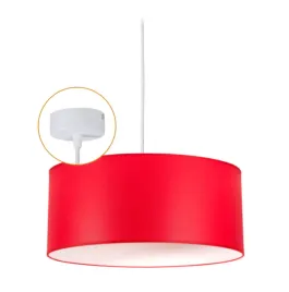lampa-wiszaca-sufitowa-abazur-czerwony-klosz-z-tkaniny-led-wiele-kolory
