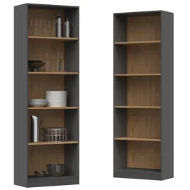 regal-60-cm-antracyt-artisan-na-ksiazki-segregatory-do-salonu-biura-pokoju