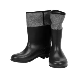 gumofilce-meskie-pvc-roz-44-czarne-ocieplane-antyposlizgowe-vorel