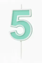 swieczka-urodzinowa-cyfra-5-pastelowy-zielony-4-cm