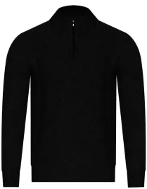 sweter-meski-z-polgolfem-8157-black-m