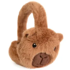 zimowe-futrzane-nauszniki-miekkie-pluszowe-kapibara-brazowe