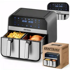 air-fryer-frytkownica-beztluszczowa-dwukomorowa-duza-12-programow-lcd-mocna