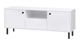 szafka-rtv-venus-biala-mat-z-czarnymi-nogami-i-szuflada-137-cm