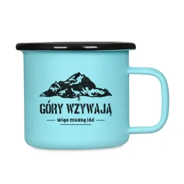 kubek-emaliowany-retro-gory-wzywaja-wiec-musze-isc-mietowy