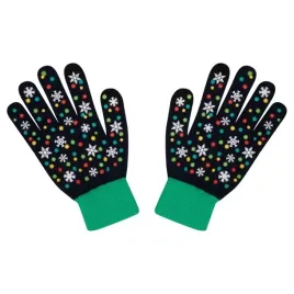 rekawiczki-santa-s-factory-sniezynki-granatowe