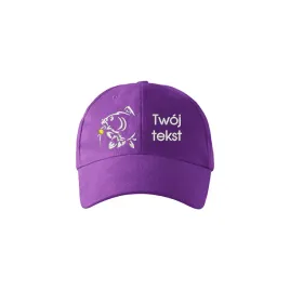 czapka-wedkarska-dziecieca-z-haftem-wzory-fioletowa