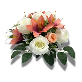 stroik-na-grob-okragla-wiazanka-cmentarz-kwiaty-sztuczne-kompozycja