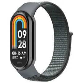 beline-pasek-mi-band-9-8-nylonloop-szary-grey
