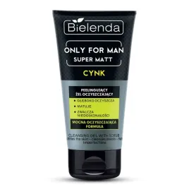 bielenda-only-for-man-super-matt-cynk-peelingujacy-zel-oczyszczajacy-150g