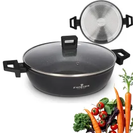 zwieger-forte-garnek-38-l-z-pokrywka-28-cm-czarny-indukcja-aluminium