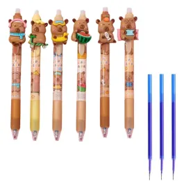 zmazywalny-scieralny-dlugopis-z-kapibara-niebieski-tusz-wklady-mix