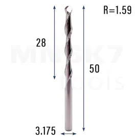 frez-kulowy-3d-2p-or-trzpien-3-175-mm-or-fi-3-175-x-28-x-50-or-r1-59-or-vhm-cnc