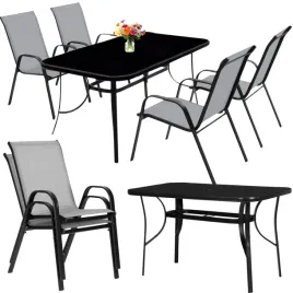 zestaw-mebli-ogrodowych-czarny-szklany-stol-120x70-cm-4-szare-krzesla