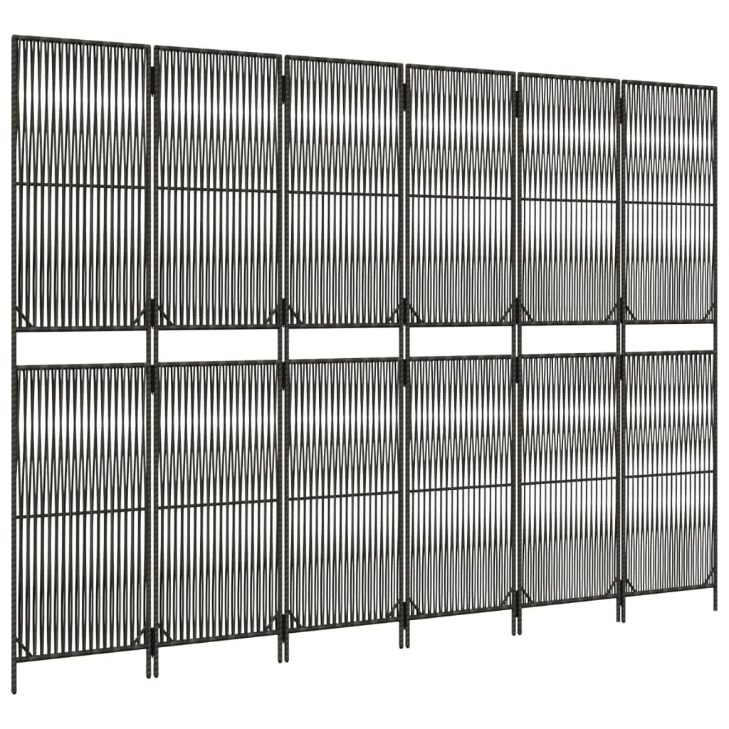 parawan-6-panelowy-szary-polirattan