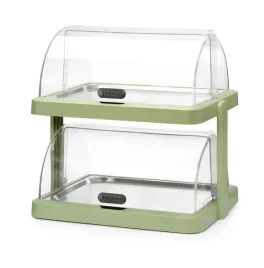 witrynka-chlodzaca-podwojna-hendi-taca-stalowa-zestaw-z-4-wkladami-zielona