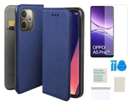 etui-z-klapka-do-oppo-a5-pro-5g-case-smart-magnet-niebieski-folia-ochronna