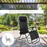 lezak-zero-gravity-z-zaglowkiem-czarny-kolor-czarny