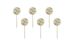 pikery-na-wieczor-panienski-z-zielonymi-listkami-kraftowe-7-cm-6-szt