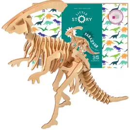 little-story-drewniane-puzzle-model-3d-parazaur