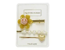 komplet-3-spinek-do-wlosow-zolty-kwiatek