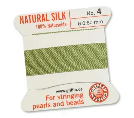 griffin-nic-jedwabna-z-igla-100percent-natural-silk-0-6mm-2m-jade-green