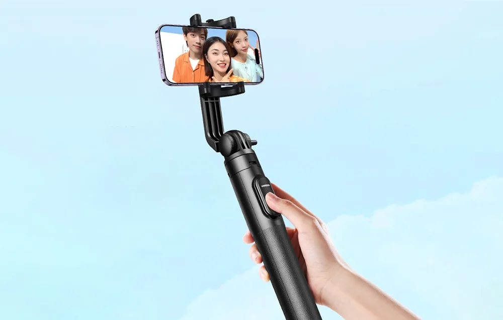 selfie-stick-tripod-z-pilotem-bluetooth-ugreen-15062-czarny