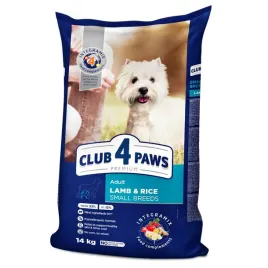 club-4-paws-premium-sucha-karma-dla-psow-malych-ras-jagniecina-i-ryz-14kg