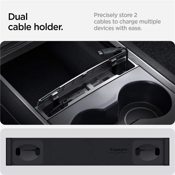 spigen-tesla-cable-organizer-station-black-tesla-model-y-3-stan-nowy-marka-spigen